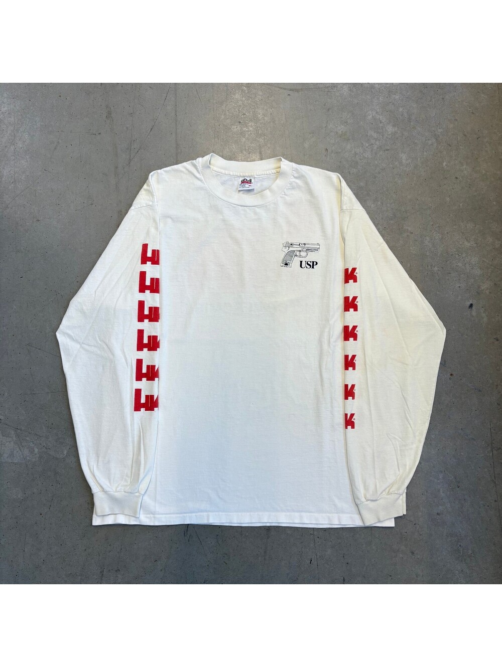 Vintage 90s USP Heckler & Koch "No Compromise" Longsleeve T-Shirt XL White